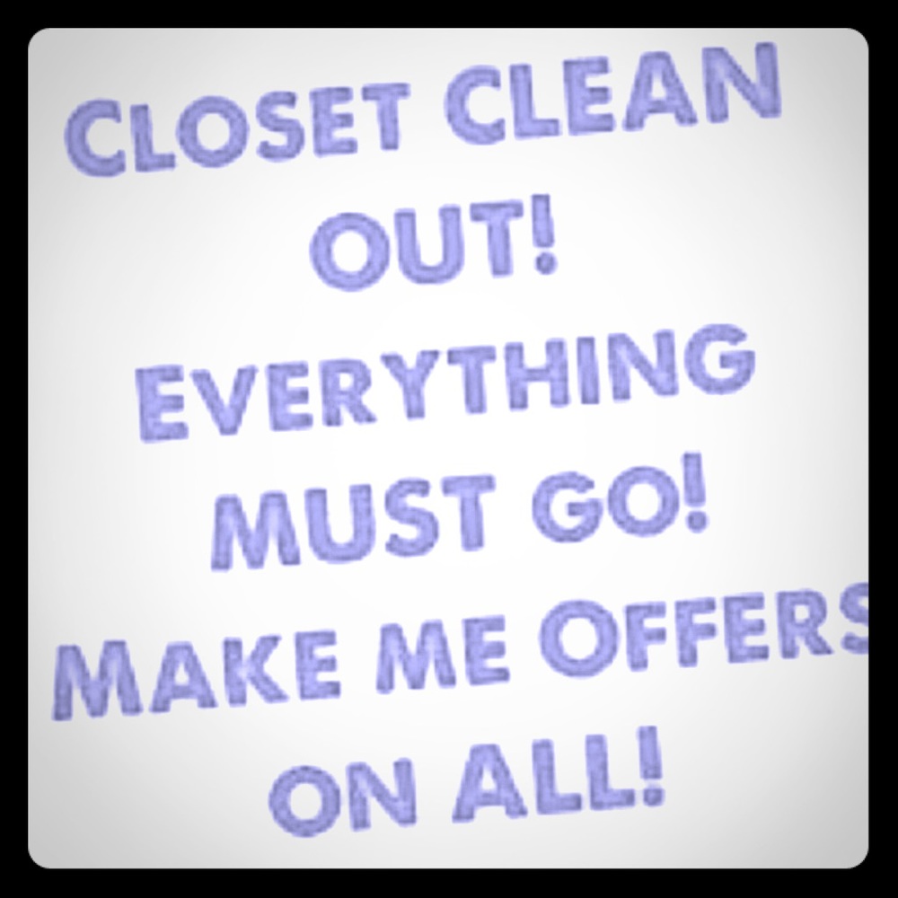 Closet Clean Out! Make offers!